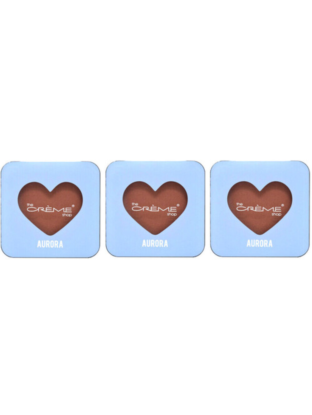 3-Pack NEW The Creme Shop "Aurora" Powder Highlighter in Super Stellar (Boxed)